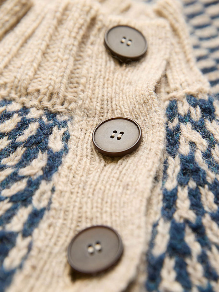 Birdseye Button Neck Jumper