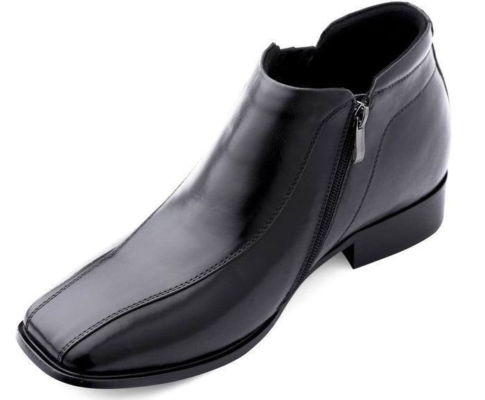 CALDEN - K99805 - 3.2 Inches Taller (Black) Zipper Boots - SARTORO