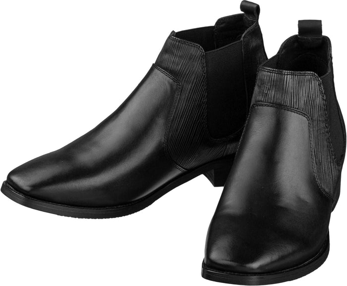 Black Leather Chelsea Boots - 3 Inches - SARTORO