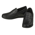 Black Penny Loafer Elevator Shoes - 2.4 Inches - SARTORO