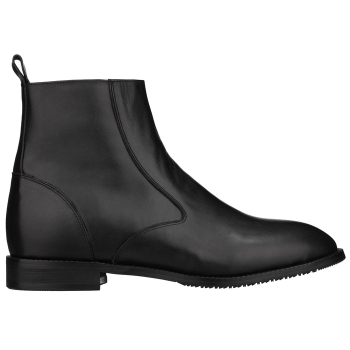 Black Zipper Boot - 2.6 Inches Taller - SARTORO