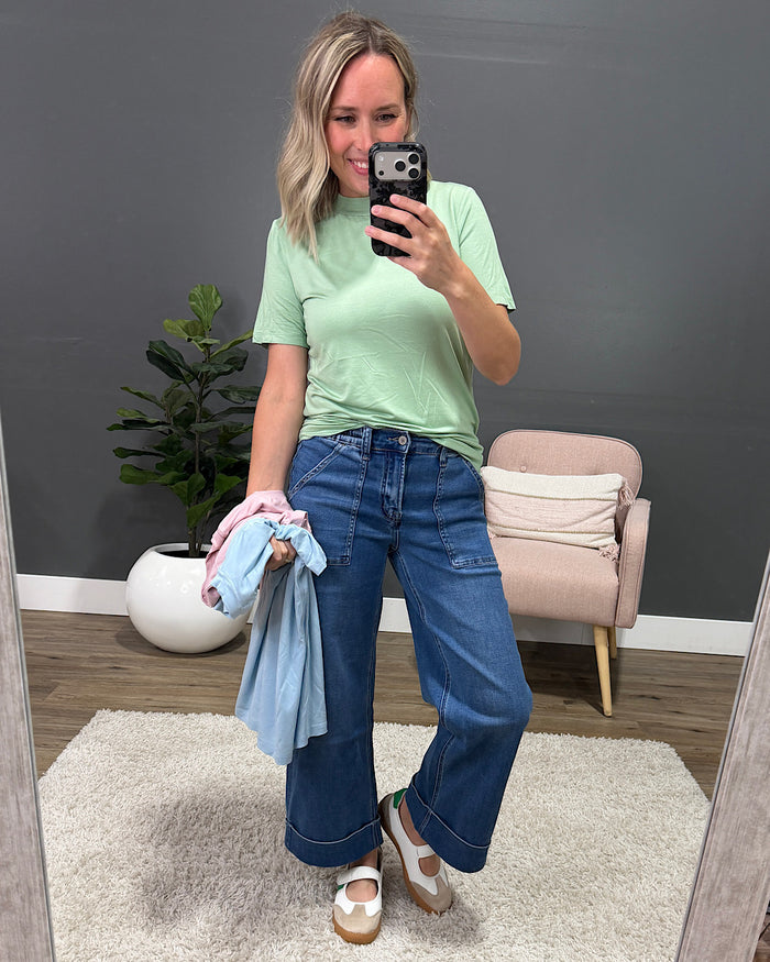 Blair Short Sleeve Top - Sage Michelle Mae