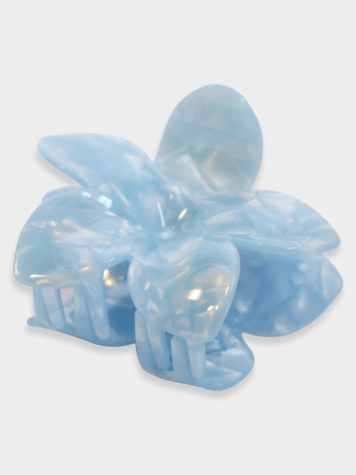 Blakely Flower Claw Clip - Blue