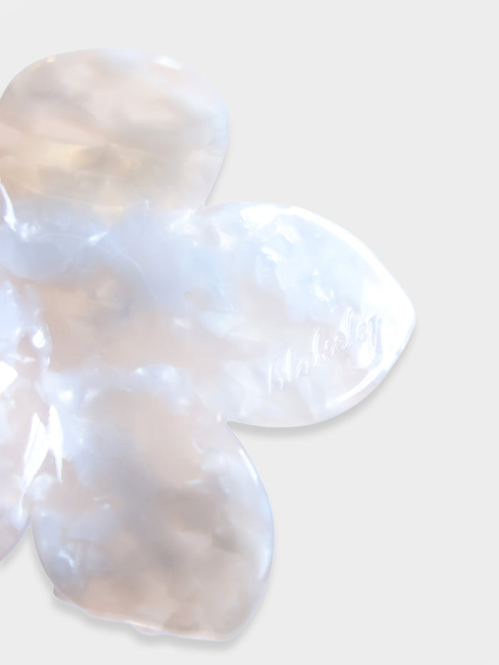 Blakely Flower Claw Clip - Cream