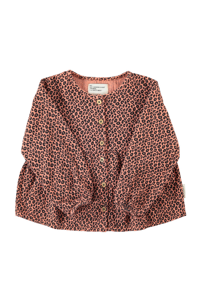 Blouse Pink with Animal Print