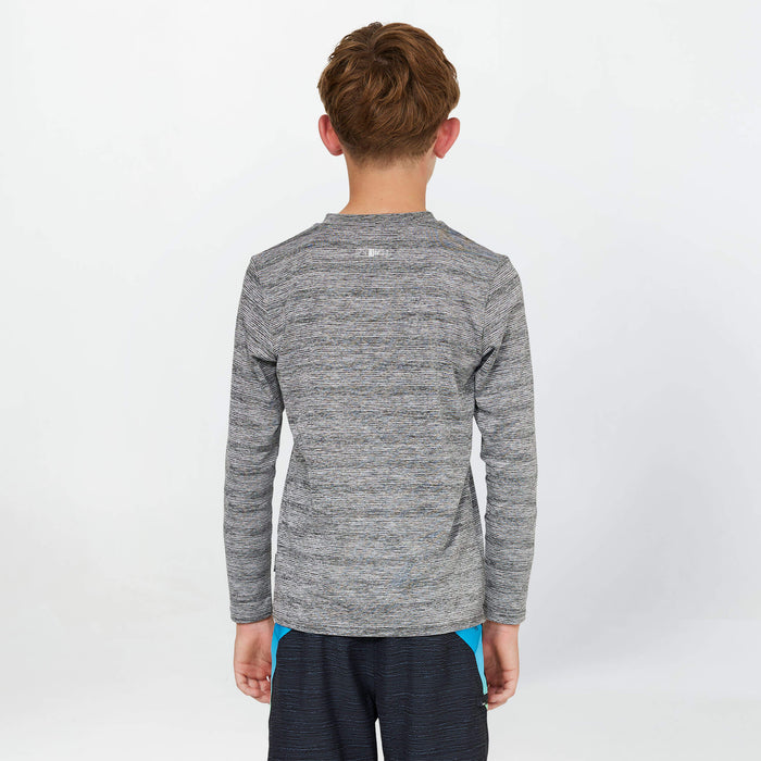 Boy's 24/7 Tech Long Sleeve Rash Vest Tee - Graphite