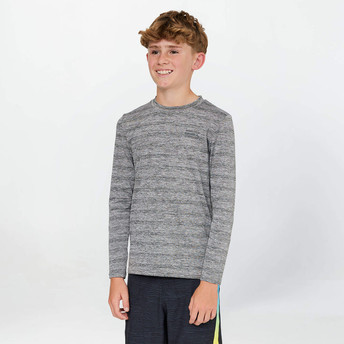 Boy's 24/7 Tech Long Sleeve Rash Vest Tee - Graphite