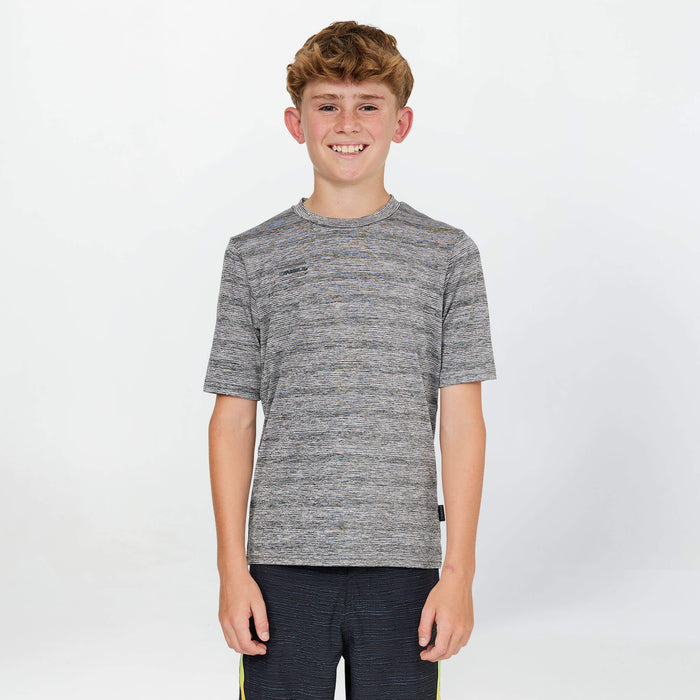 Boy's 24/7 Tech Short Sleeve Rash Vest Tee - Graphite