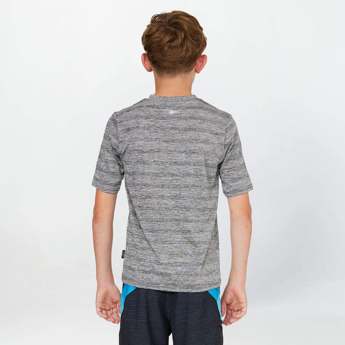 Boy's 24/7 Tech Short Sleeve Rash Vest Tee - Graphite