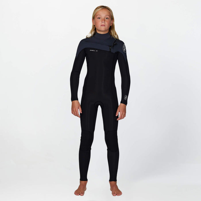 Boy's Defender 3/2mm Steamer Chest Zip - Gunmetal