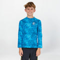Boy's Dopedye Long Sleeve Rash Vest Tee - Tie Dye Blue