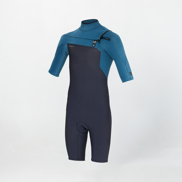 Boy's HyperFreak 2mm Short Sleeve Spring Suit Chest Zip - Blue Haze