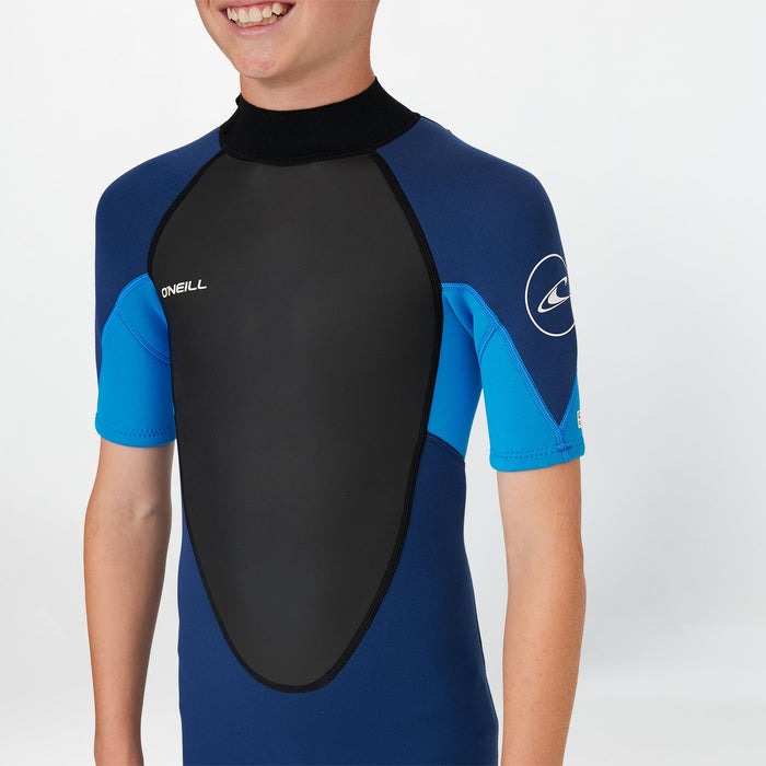 Boy's Reactor 2mm Short Sleeve Spring Suit Back Zip - Navy