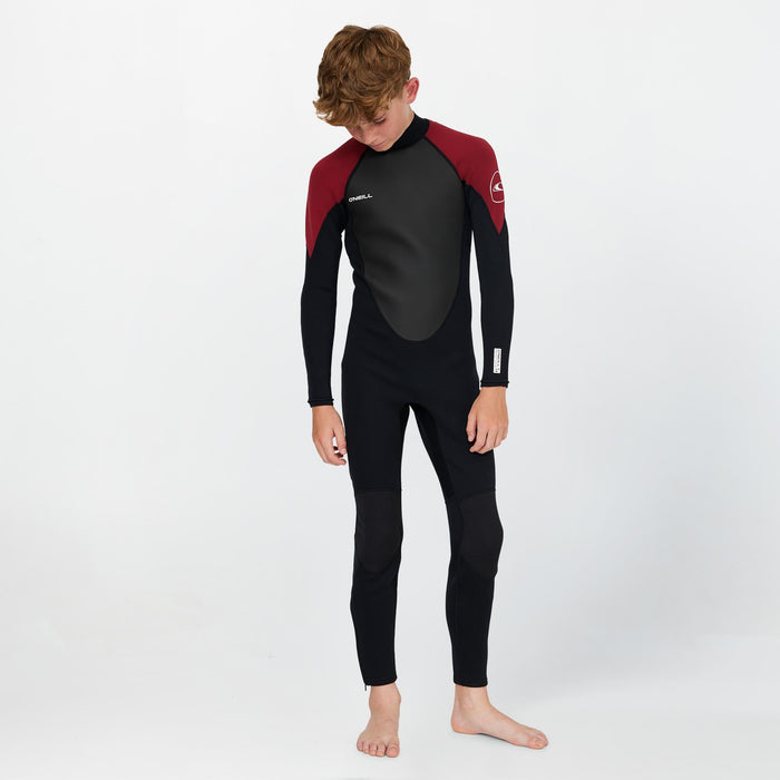 Boy's Reactor 3/2mm Steamer Back Zip - Maroon