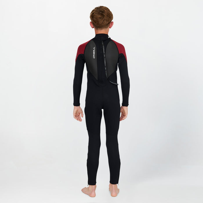 Boy's Reactor 3/2mm Steamer Back Zip - Maroon