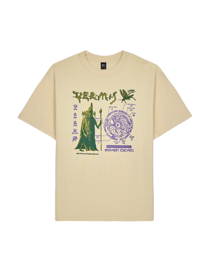 Brain Dead Fantasy Games Vermis Old Curses T-shirt - Natural