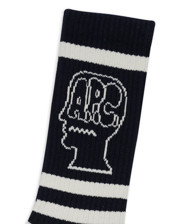 Brain Dead x A.P.C. Striped Socks - Navy