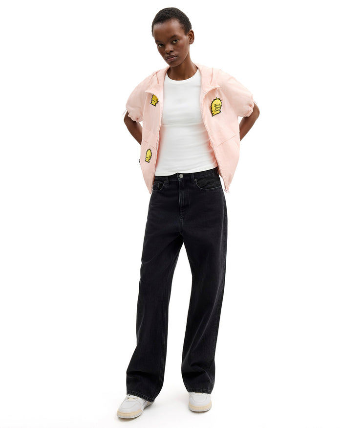 Brain Dead x Coach Short Sleeve Windbreaker - Light Pink