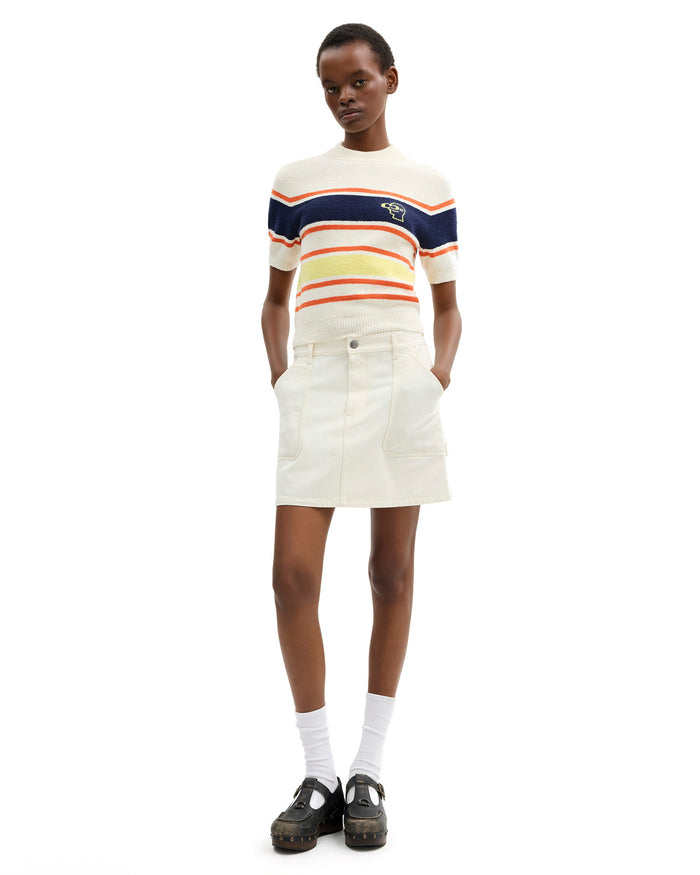 Brain Dead x Coach Striped Knit Top - Cream Multi