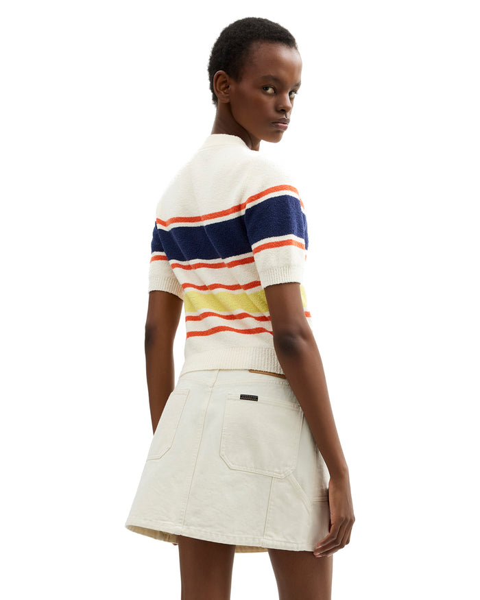 Brain Dead x Coach Striped Knit Top - Cream Multi