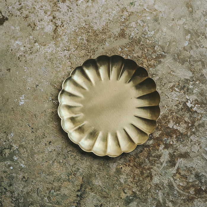Brass Ripple Tray - Small