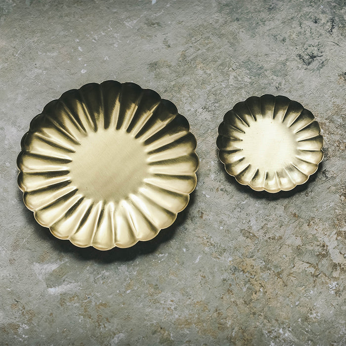 Brass Ripple Tray - Small