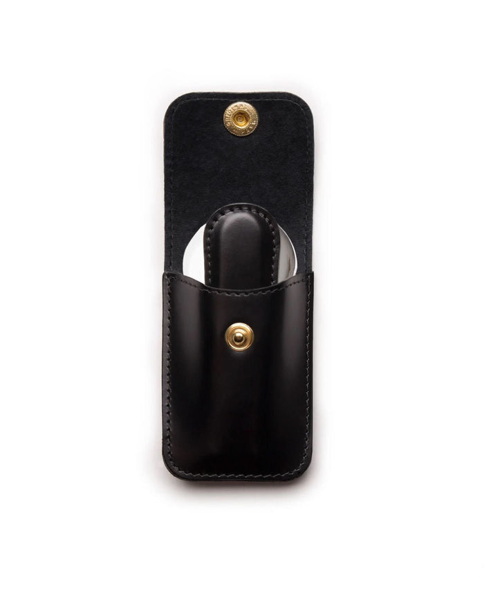 Bridle Hide Travel Shoe Horn Black