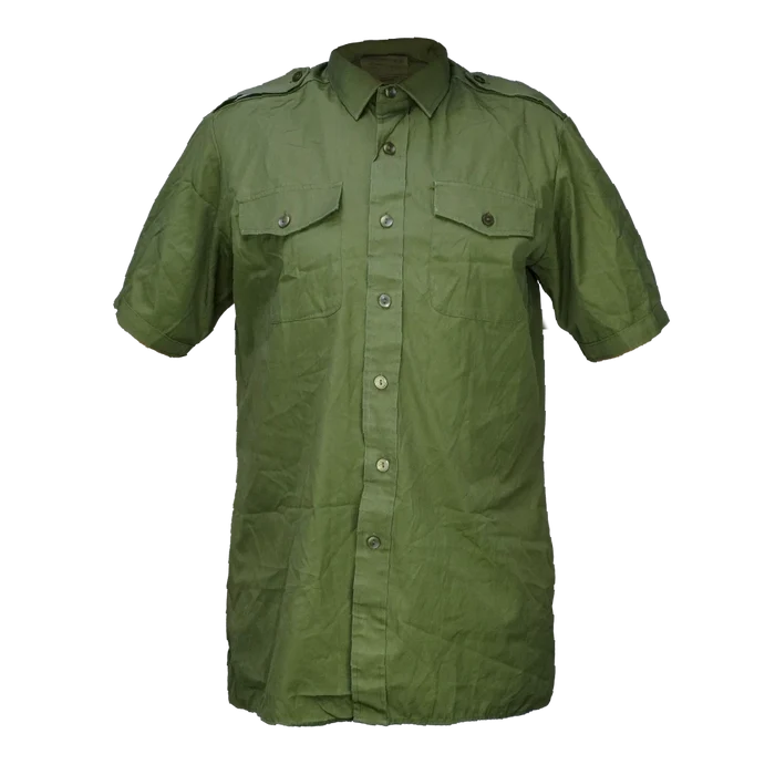 British Olive Short Sleeve Shirt - British Army Surplus - Service Shirts