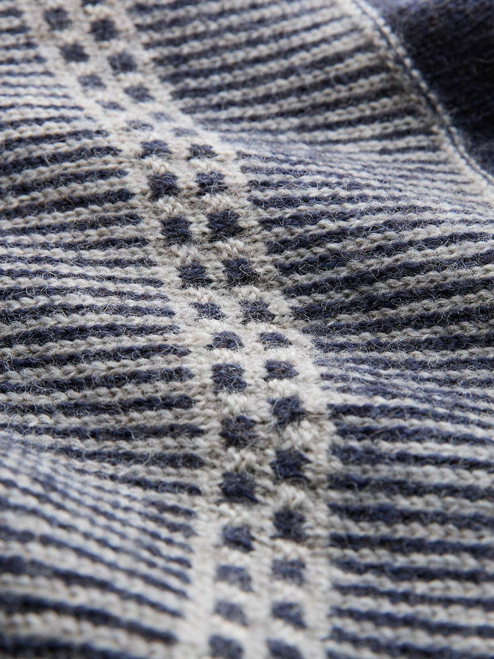 British Wool Yoke Stitch Cardigan