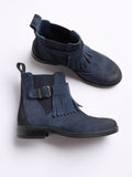 Brogued Strap Detail Chelsea Boots