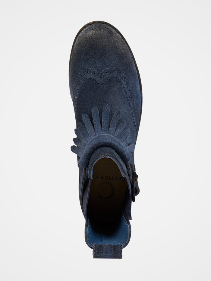 Brogued Strap Detail Chelsea Boots