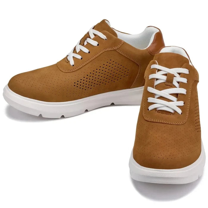 Brown Lightweight Casual Walkers - 2.6 Inches Taller - SARTORO