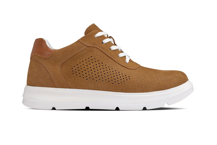 Brown Lightweight Casual Walkers - 2.6 Inches Taller - SARTORO