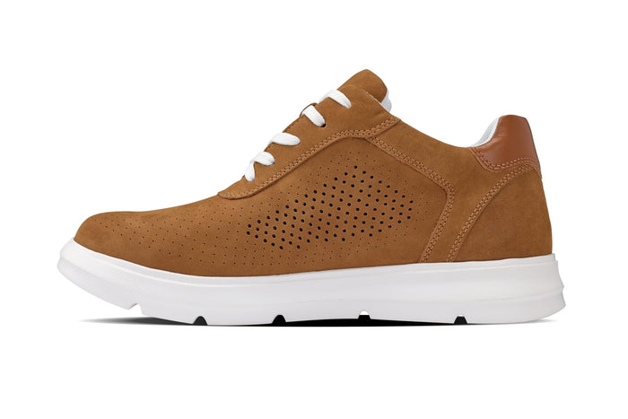 Brown Lightweight Casual Walkers - 2.6 Inches Taller - SARTORO