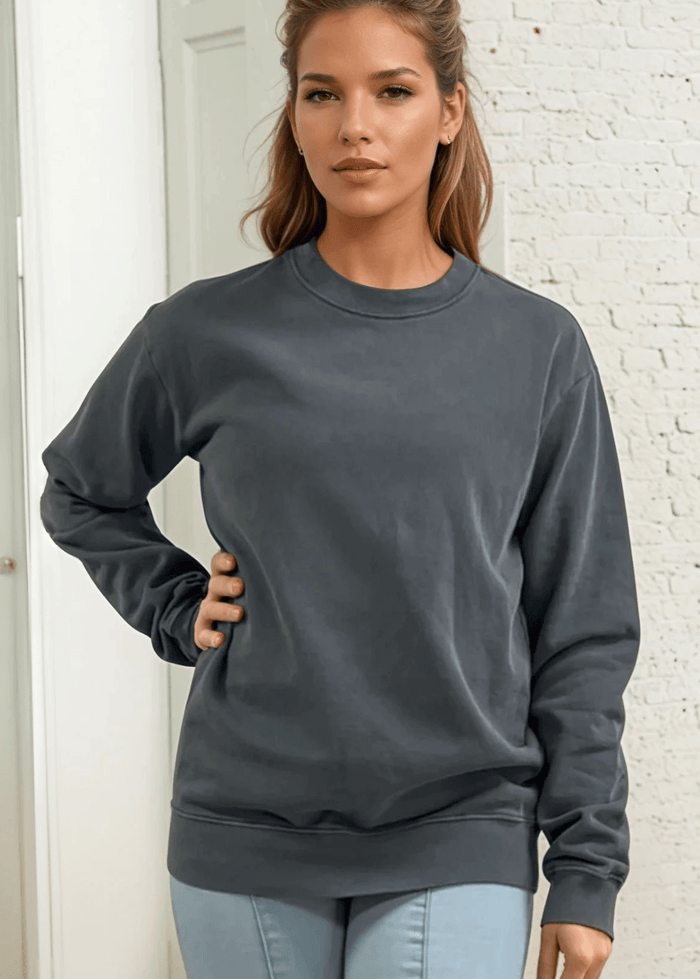 Brynlee Heavyweight Crew Neck Fleece Sweatshirt - Comfort and Style Combined - RFE Marketing Ventures