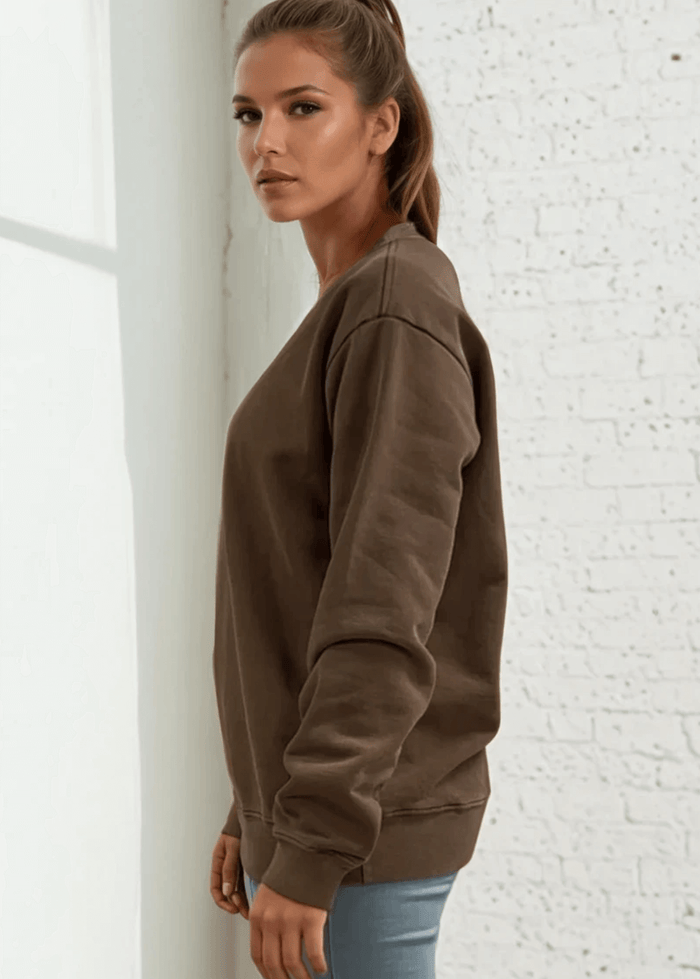 Brynlee Heavyweight Crew Neck Fleece Sweatshirt - Comfort and Style Combined - RFE Marketing Ventures