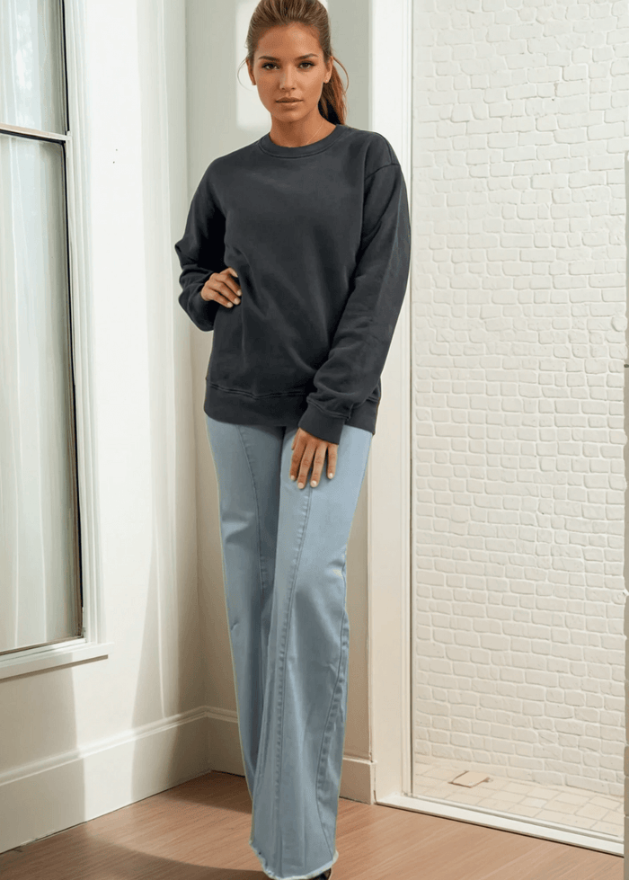 Brynlee Heavyweight Crew Neck Fleece Sweatshirt - Comfort and Style Combined - RFE Marketing Ventures