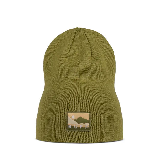 Buff Lilon Long Knitted Beanie