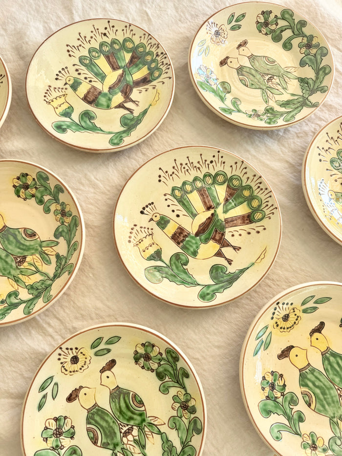 Bukowina Romanian Birds Tapas Plate  S/2
