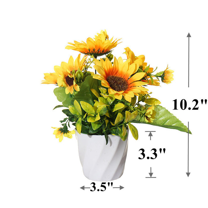 Bulk 10" Sunflower Potted Plants Sunflowers in Vase Wholesale