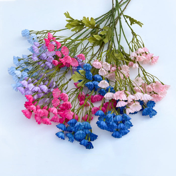 Bulk 10Pcs 30" Forget Me Not Artificial Flowers Long Stems Spray Floral Arrangement Wholesale