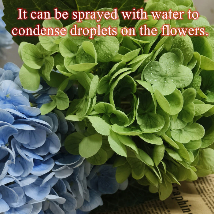 Bulk 2025 Upgraded 19" Real Touch Hydrangea Stems Perfect for Floral Arrangements Wholesale