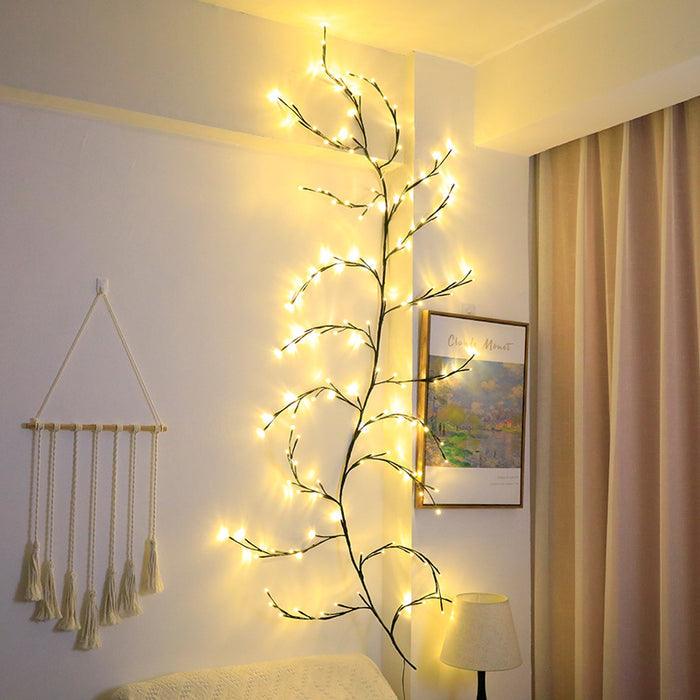 Bulk 8Ft Lighted Willow Vine Artificial Branches Willow Lights Halloween Christmas Wholesale