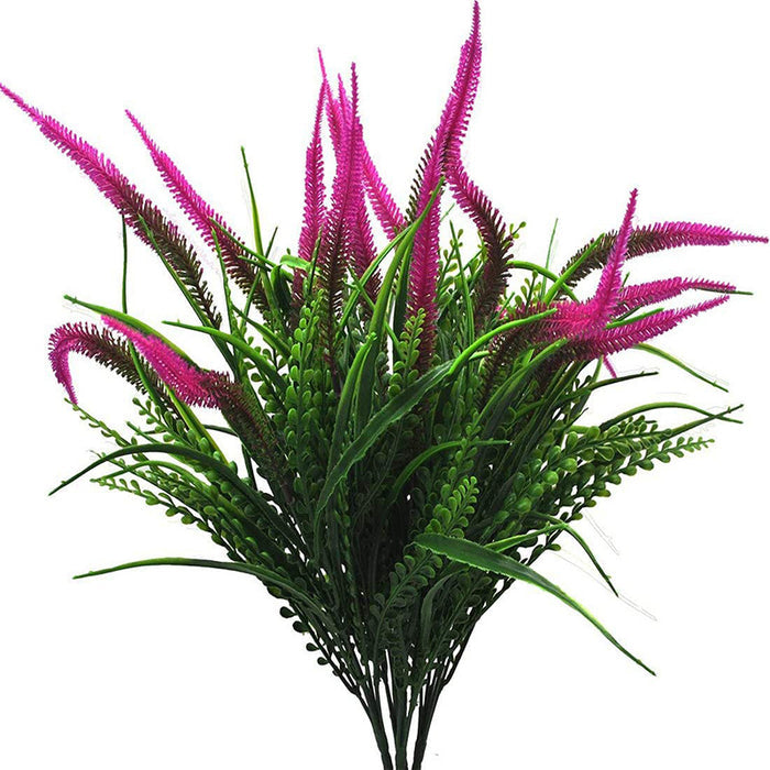 Bulk 8Pcs Setaria Bush Shrubs Artificial Plants Outdoors UV Resistant Plants Wholesale