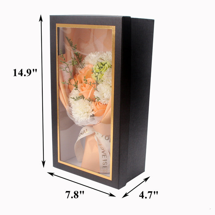 Bulk Artificial Soap Flowers Rose Mixed Carnation Bouquet Gifts for Her Wholesale