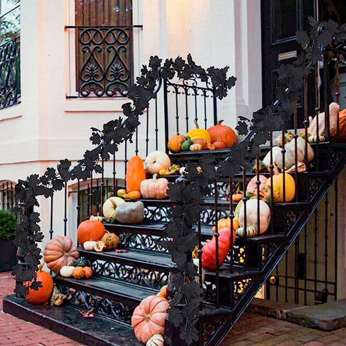 Bulk Black Halloween Garland Artificial Hanging Garland for Halloween Decorations Wholesale
