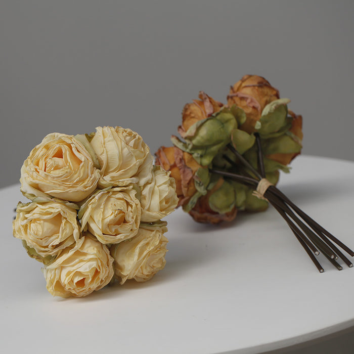 Bulk Burnt Fall Floral Arrangement Dusty Rose Spray Bouquets Fall Decor Wholesale