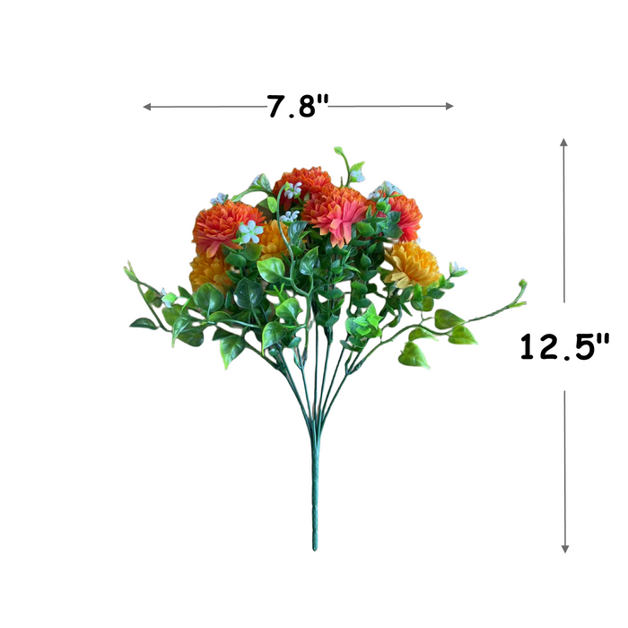 Bulk Exclusive 8 Bundles Chrysanthemum Flowers Bush for Outdoors Mum Fall Plants UV Resistant Wholesale