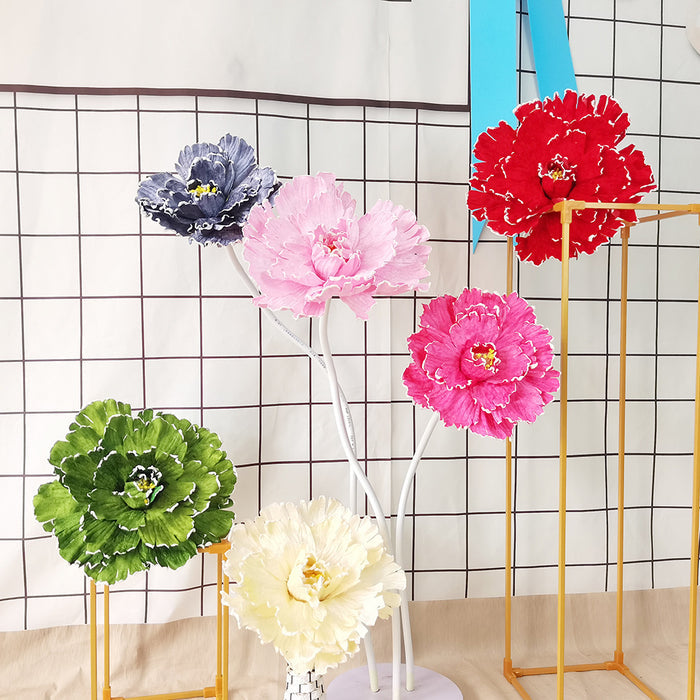 Bulk Large Peony Flowers Silk Artificial Peony Giant Flowers Arrangements for Wedding Mall Shop Wholesale