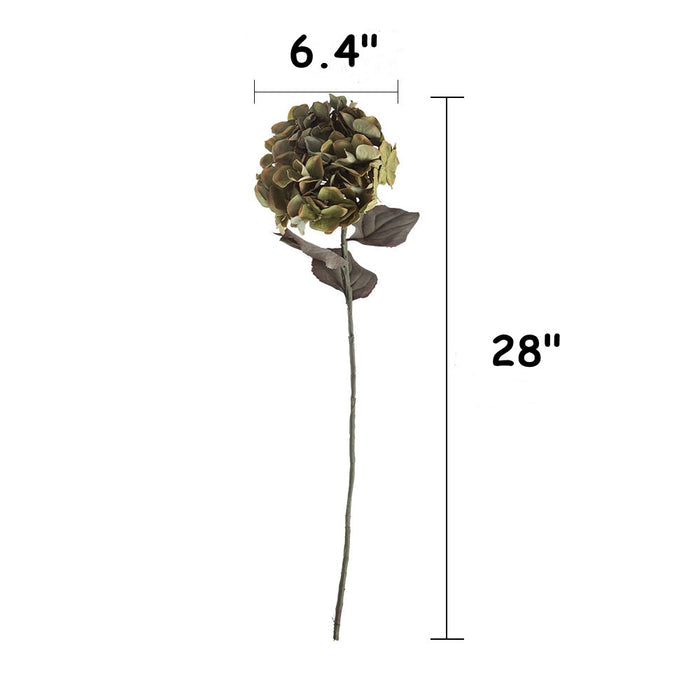 Bulk Wabi-Sabi Sage Green Hydrangea Stems Silk Flowers Artificial Wholesale